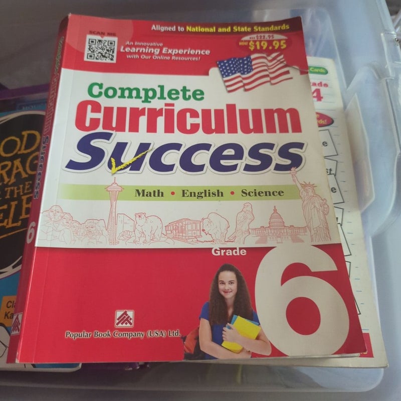 Complete Curriculum Success Grade 6 - Learning Workbook for Sixth Grade Students - English, Math and Science Activities Children Book