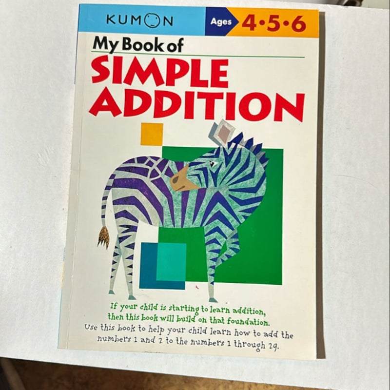 My Book of Simple Addition