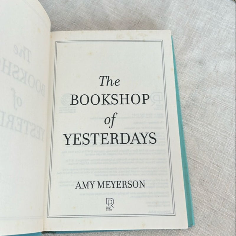 The Bookshop of Yesterdays