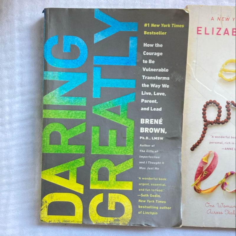 Nonfiction bundle: Daring Greatly, Eat Pray Love & Infidel