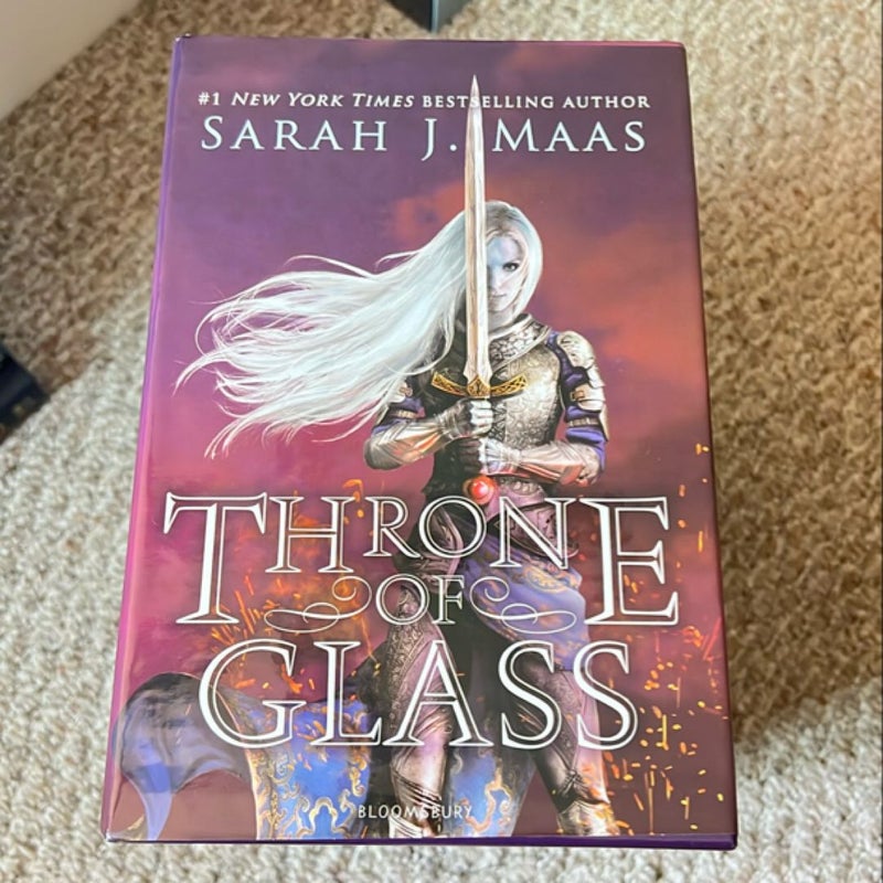 Throne of Glass Box Set OOP Hardcover W/POSTER