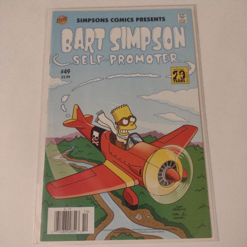 BONGO COMICS BART SIMPSON SELF PROMOTE 2009 