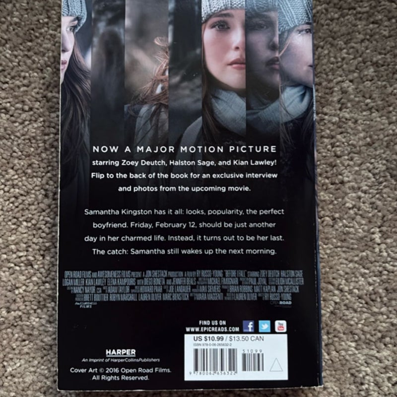 Before I Fall Movie Tie-In Edition