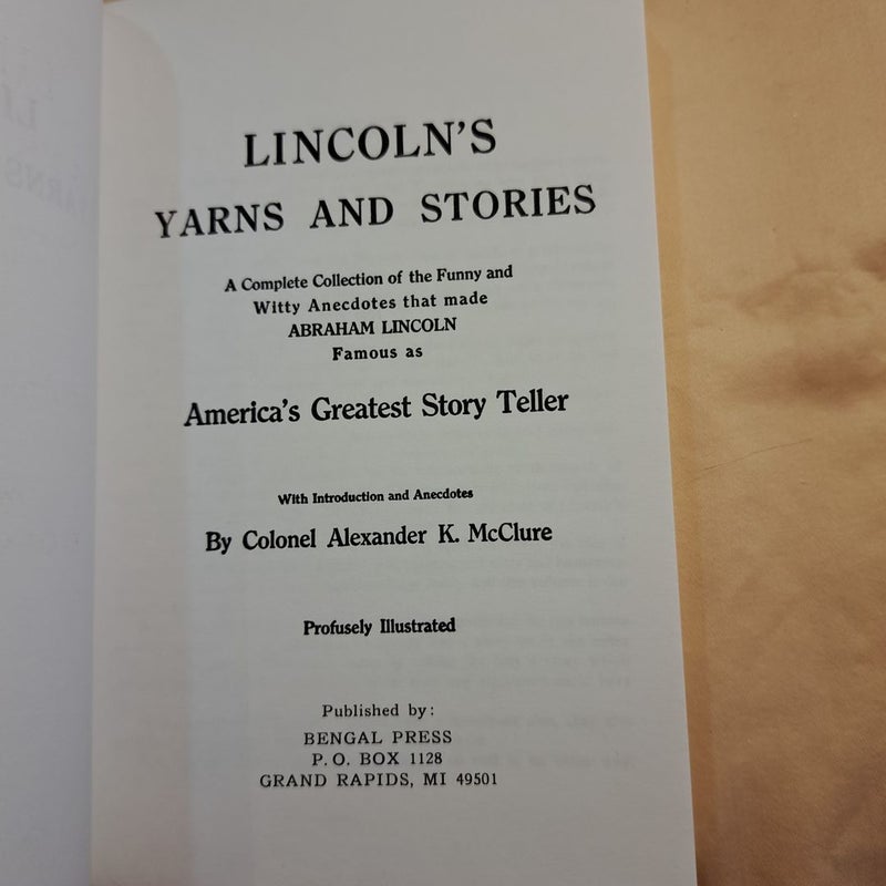 Lincoln's Own Yarns and Stories