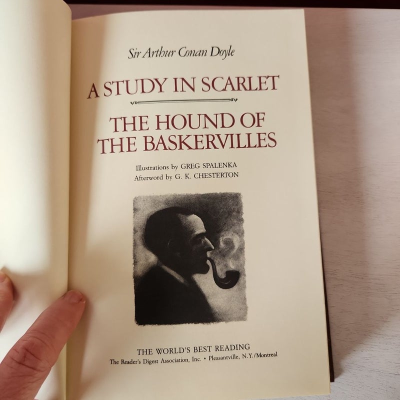 A Study in scarlet and The Hound of the  Baskervilles