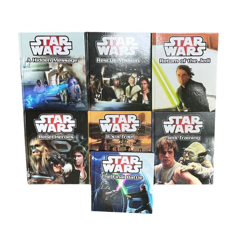 Lot of 7 Star Wars Story Reader Books 