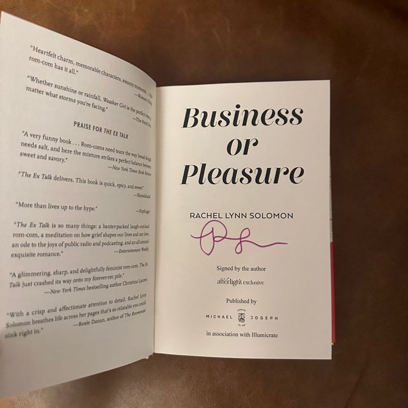 Business or please signed special edition Rachel Lynn Solomon illumicrate