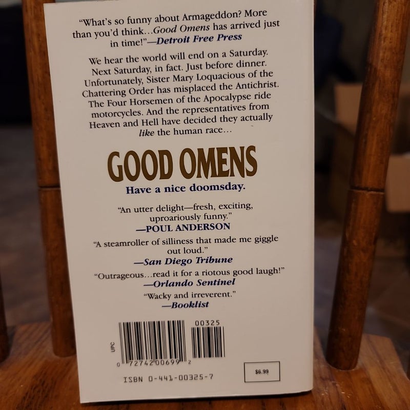 Good Omens (by Neil Gaiman and Terry Pratchett)