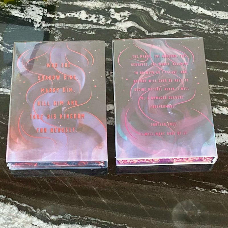 The Shadow Between Us & The Darkness Within Us by Tricia Levenseller Bookish Box Sealed Signed Reversible 