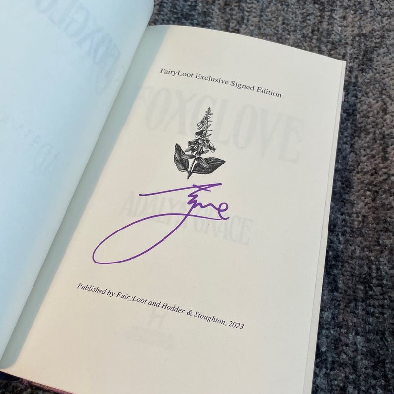 Foxglove Fairyloot Special Edition — HAND SIGNED