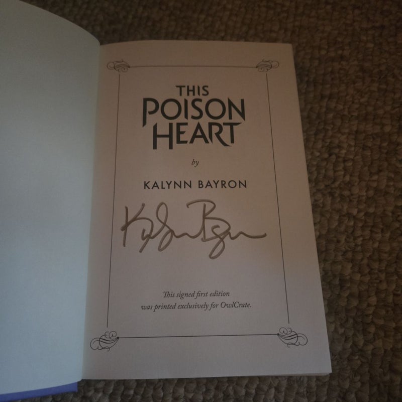 This Poison Heart(signed)