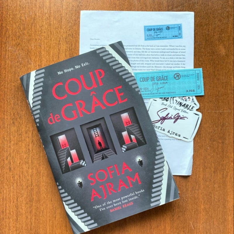 Coup de Grâce w/SIGNED bookplate 