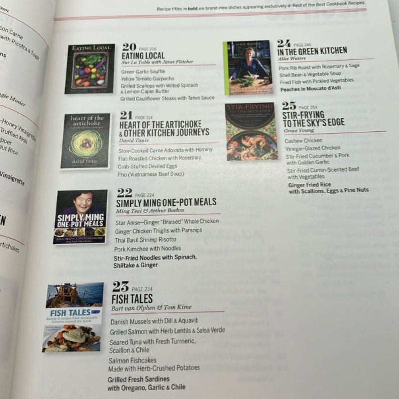 Food and Wine Best of the Best Cookbook Recipes