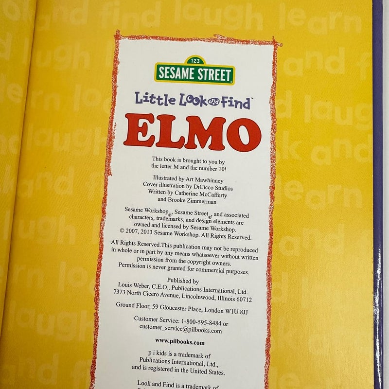 Sesame Street Elmo Little Look and Find