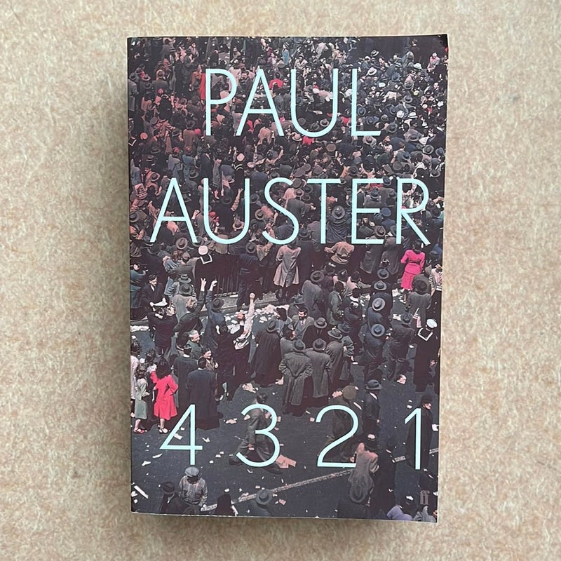 4 3 2 1 by Paul Auster, Paperback
