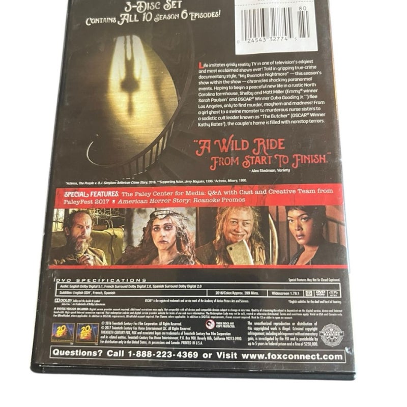 DVD  Set: American Horror Story (AHS) Roanoke 