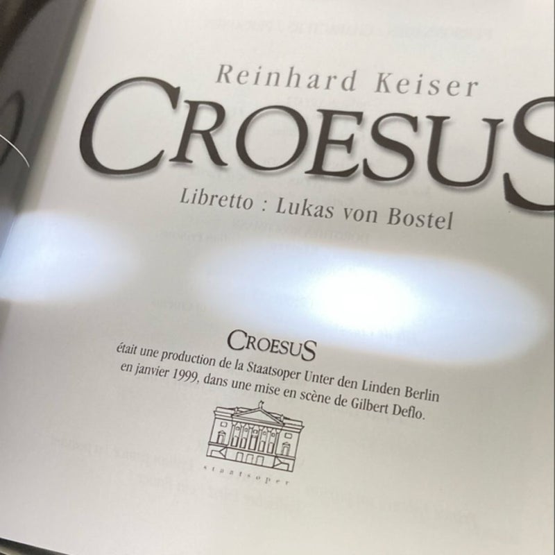 Reinhard Kaiser: Croesus