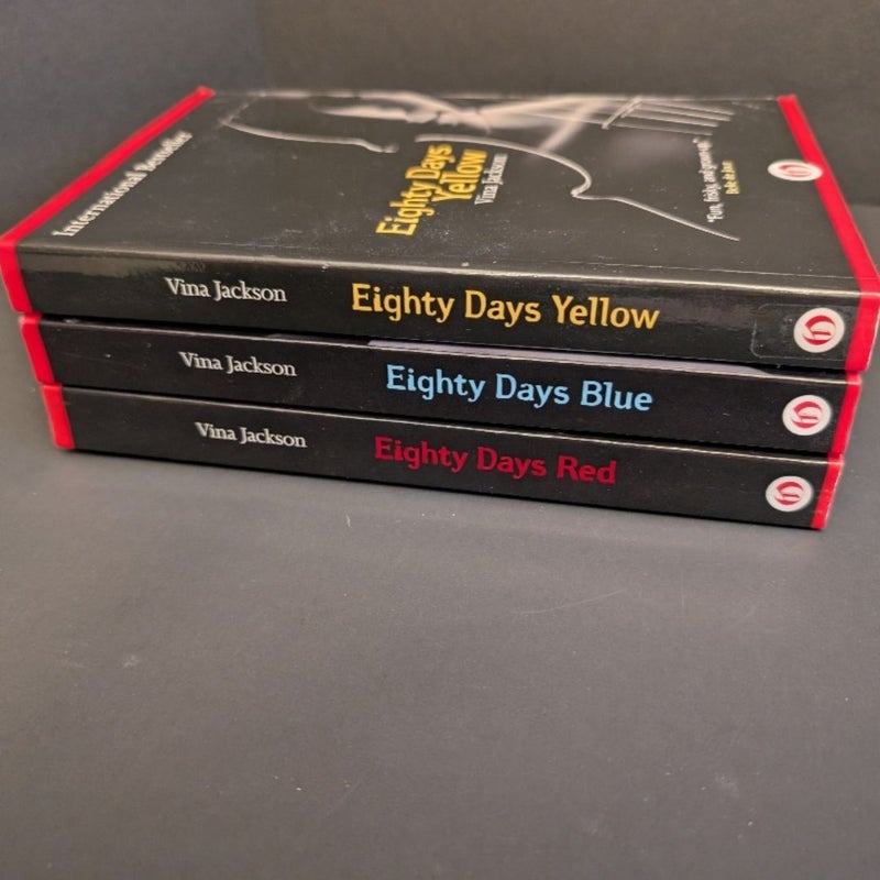 Eighty Days Yellow,   Eighty Days Blue,    Eighty Days Red