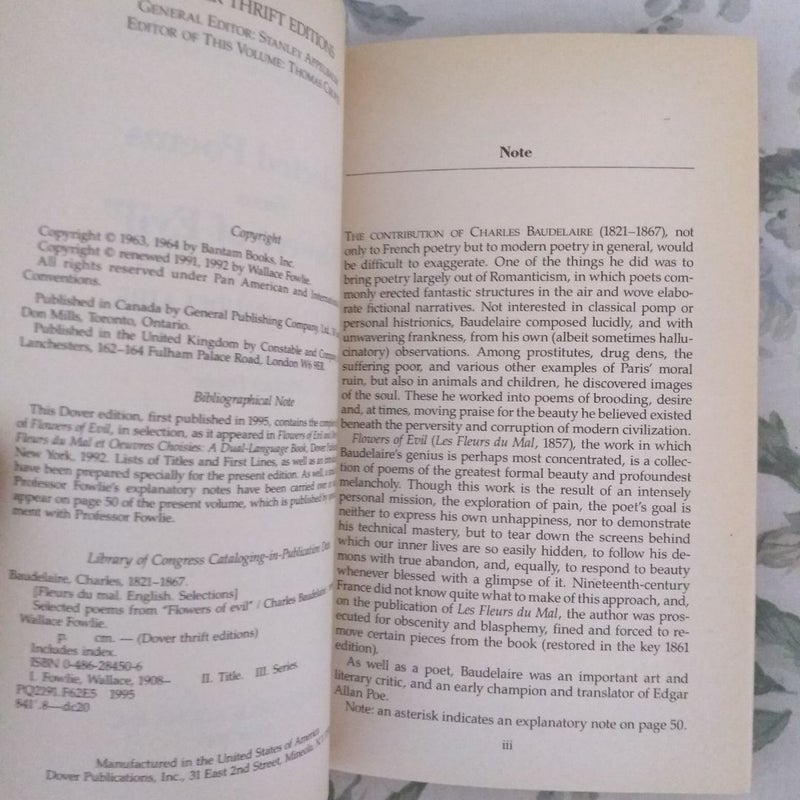 Selected Poems from Flowers of Evil