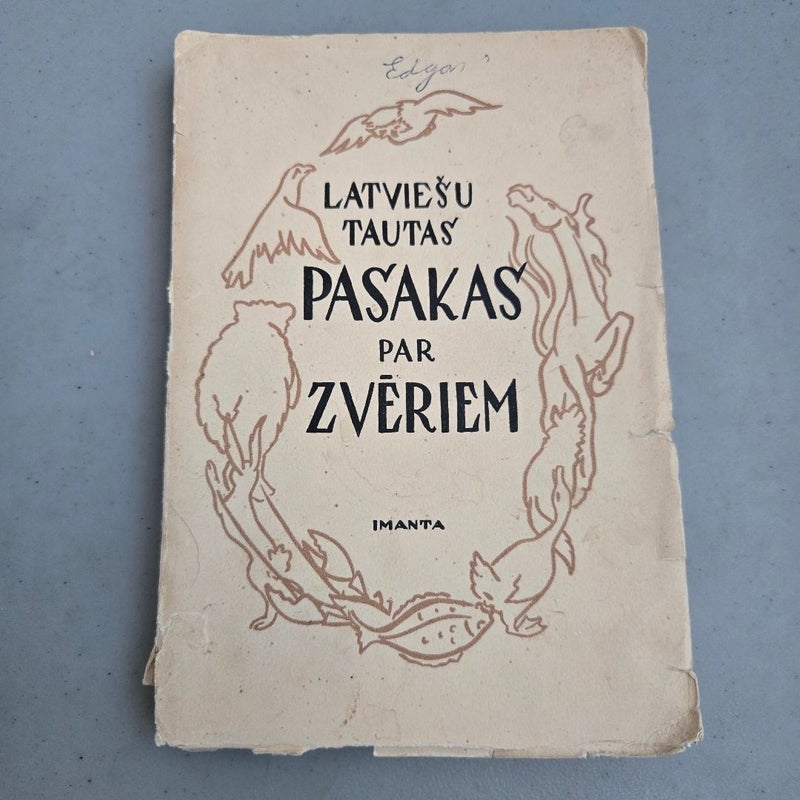 Latvian Fairy Tales Book