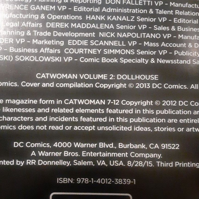 Catwoman Vol. 2: Dollhouse (the New 52) tpb