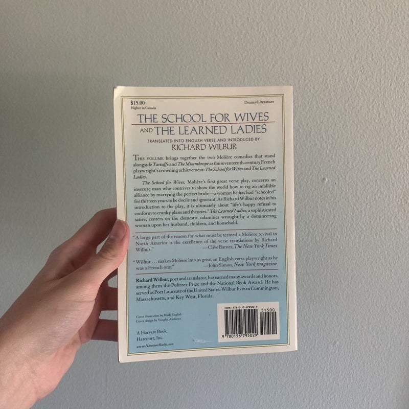 The School for Wives and the Learned Ladies, by Molière