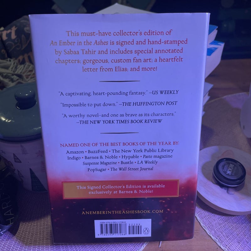 An Ember in the Ashes signed collectors edition 