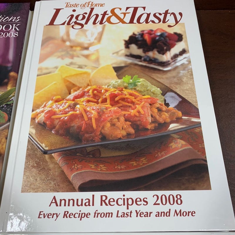 Taste of Home Annual Recipes 2007, 2008 Lot Of  Four Cookbooks Hardback