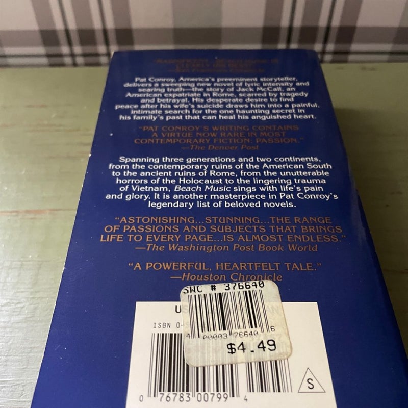 Beach Music (First Edition Paperback with illustrations)