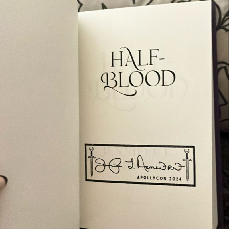 Half-Blood **APOLLYCON 2024 AUTHOR OFFICIAL STAMPED SIGNATURE**
