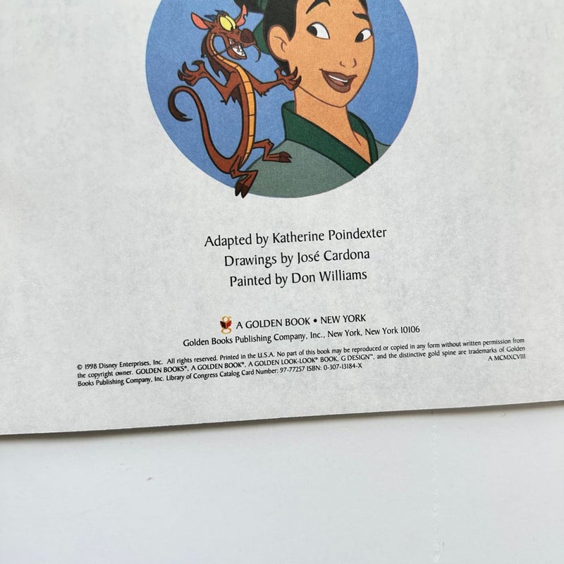 Disney Mulan, A Golden Book 