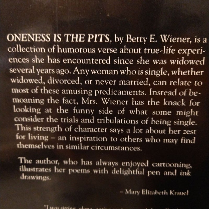 Oneness is the Pits