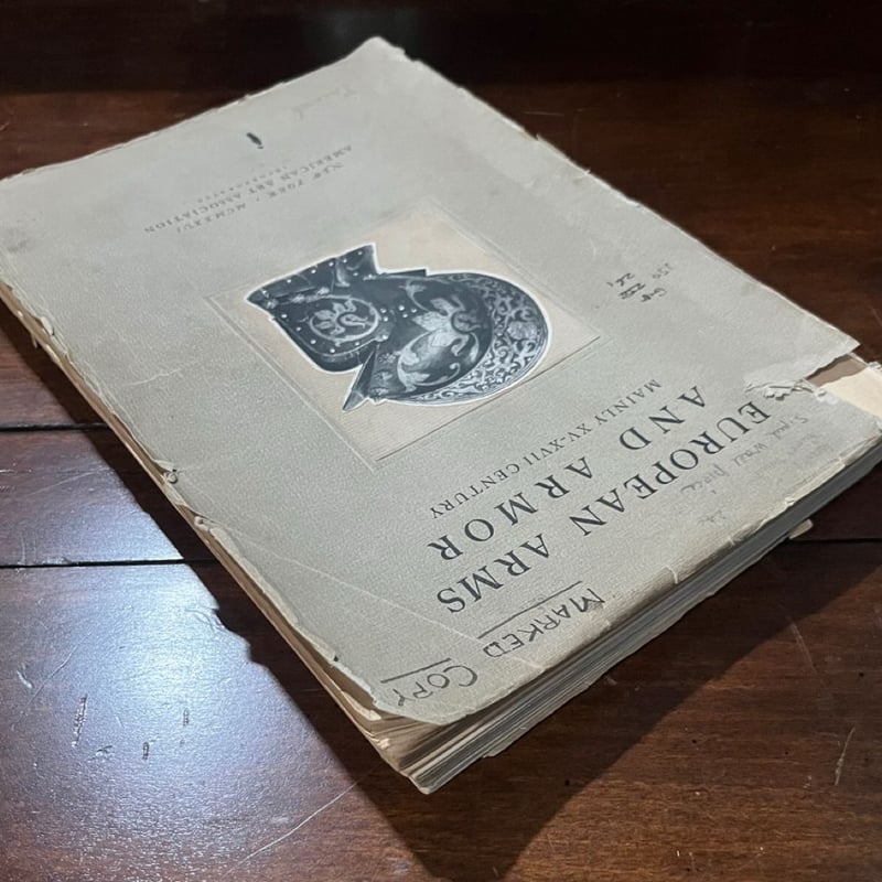 1926 American Arts Association European Arms & Armor Catalog w/ Photo ...