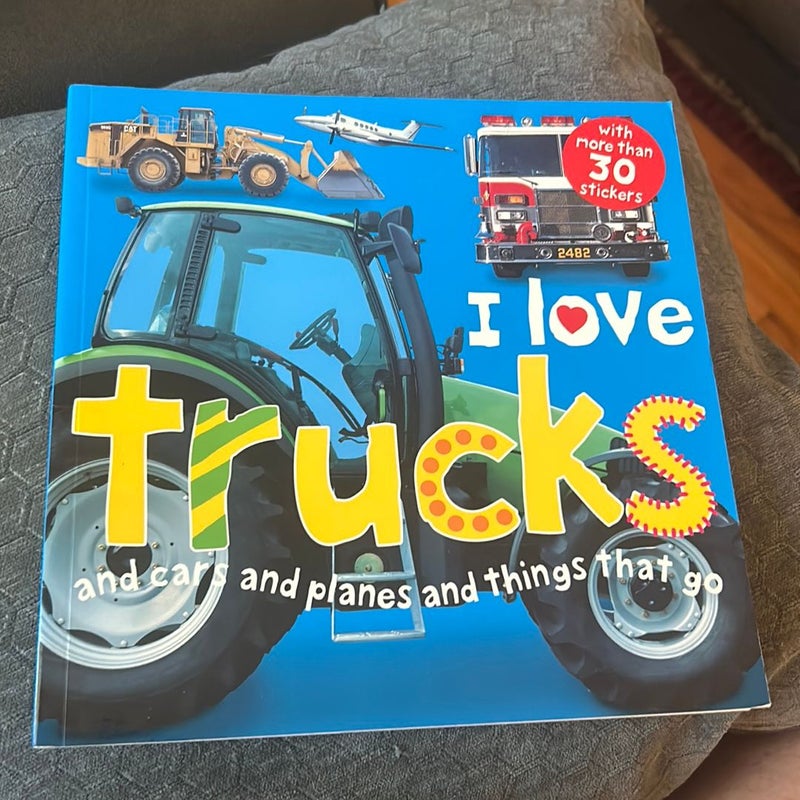 I Love Trucks Sticker Book