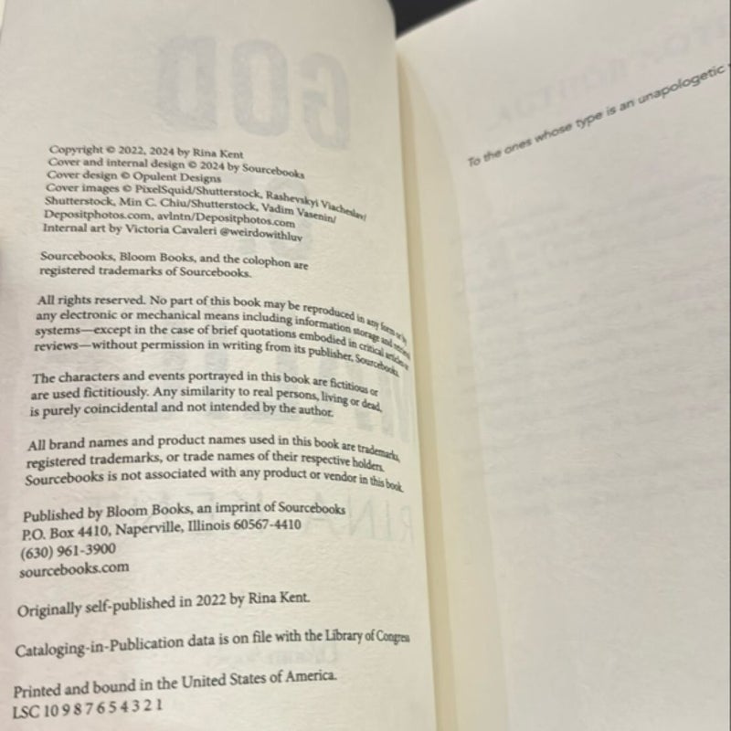 God Of Malice-New Release-sprayed edges