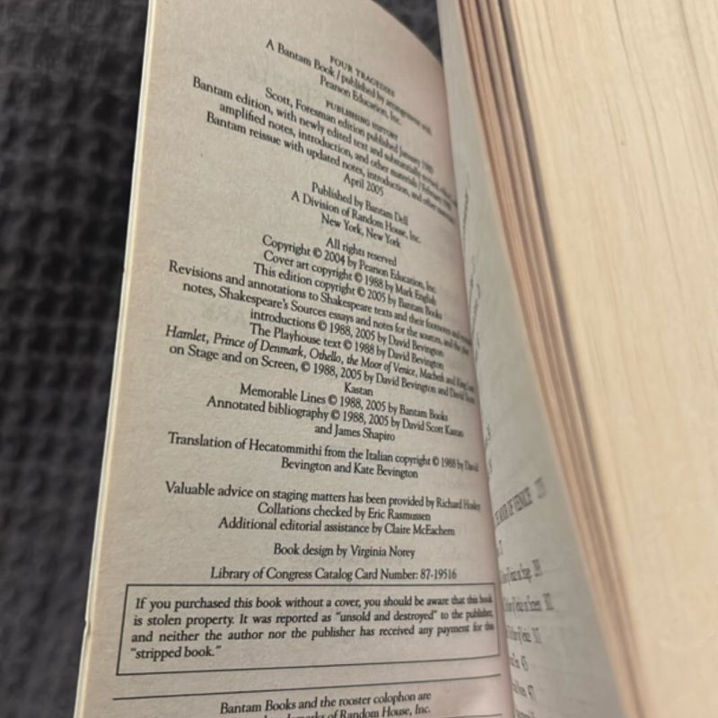 Four Great Tragedies