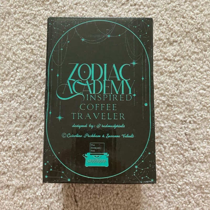 Bookish Box Zodiac Academy Coffee Traveler