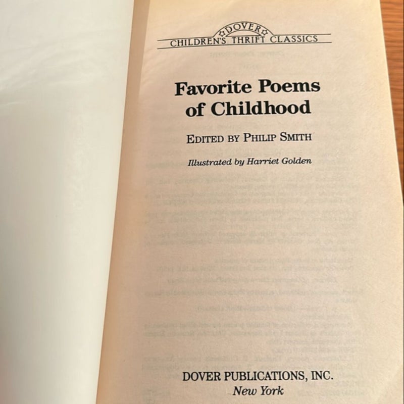 Favorite Poems of Childhood