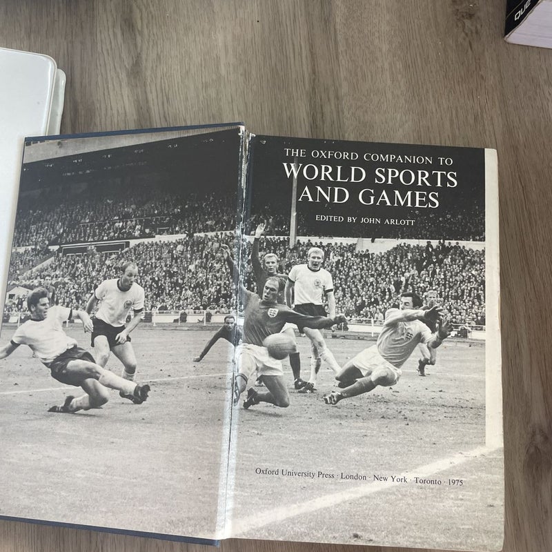 The oxford companion to world sports and games