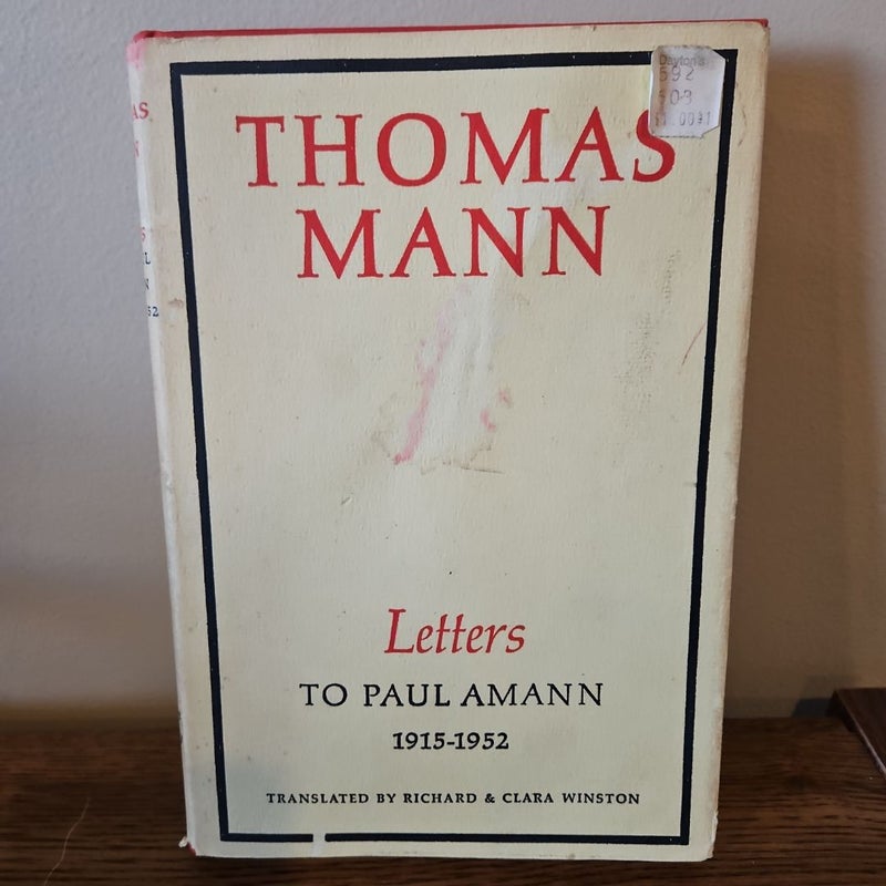 Letters to Paul Amann 1915 - 1952