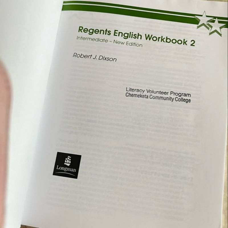 Regents English Workbook 2: Intermediate