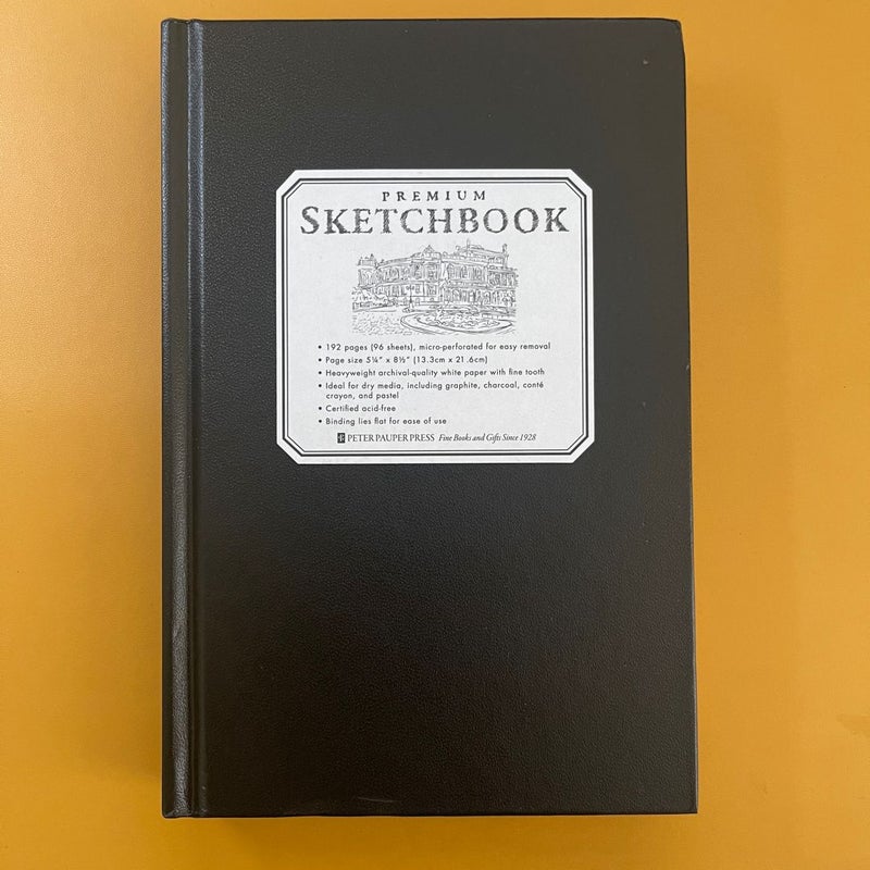 Premium Lay-flat Blank Paper Sketchbook 192 pages