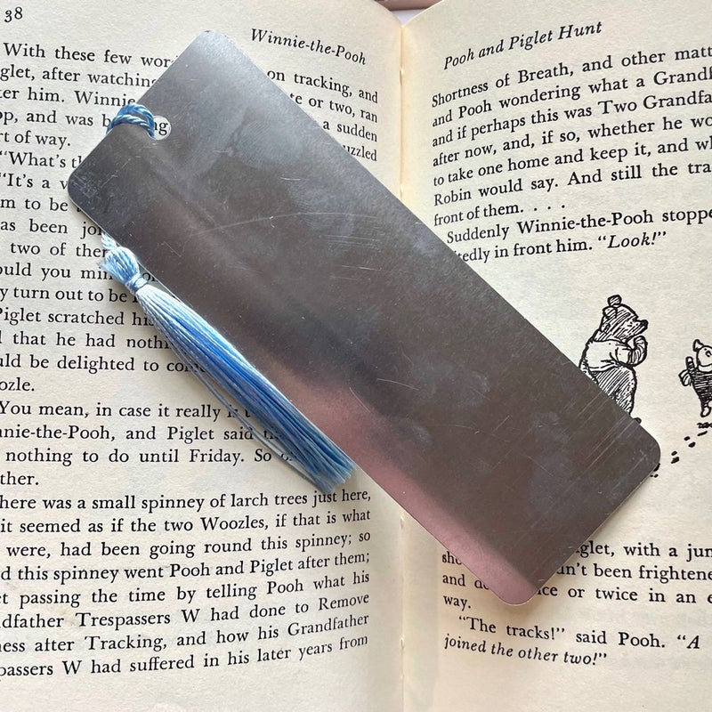 Winnie-the-Pooh Metal Bookmark - Keep Me in Your Heart - Bookish Gift