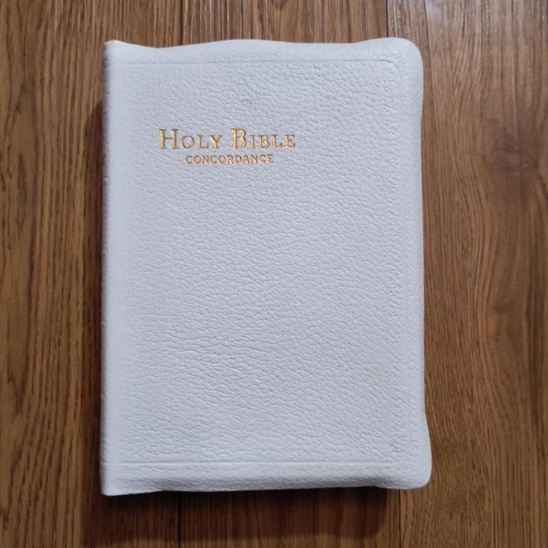 White leatherlike holy bible concordance rsv