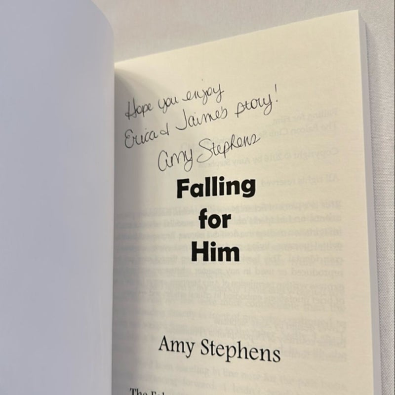 Falling for Him - Signed