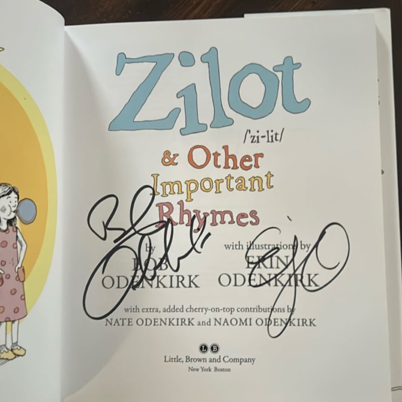 Zilot and Other Important Rhymes
