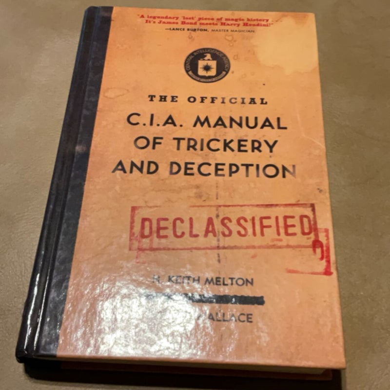 The Official CIA Manual of Trickery and Deception
