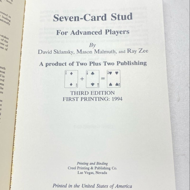 Seven Card Stud for Advanced Players