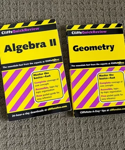 Cliffsquickreview  Geometry and Cliffsquickreview Algebra lI bundle