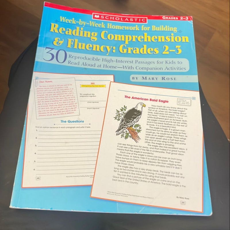 Reading Comprehension and Fluency, Grades 2-3